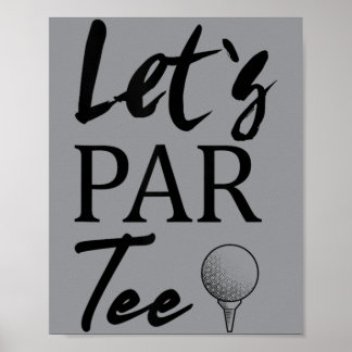Póster Gran hermana de golf hoyo en uno cumpleaños de gol