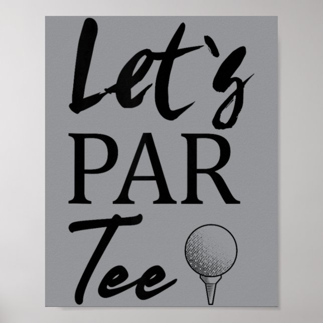 Póster Gran hermana de golf hoyo en uno cumpleaños de gol (Frente)