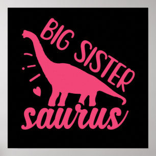Póster Gran Hermana Saurio en Rosa