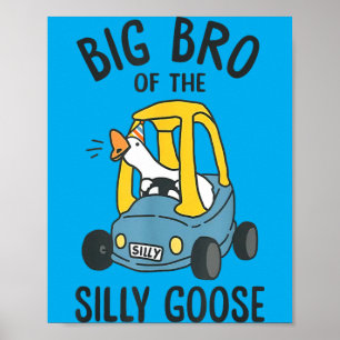 Póster Gran Hermano Del Silly Goose 1er Cumpleaños Niños