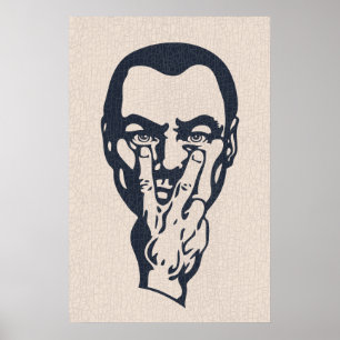 Póster Gran Hermano observando