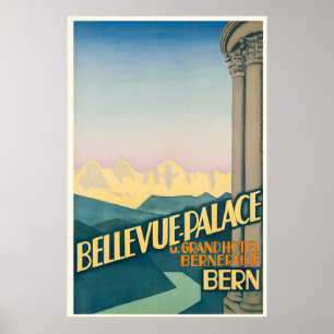 Póster Gran Hotel Bernerhof Bellevue-Palace de Berna