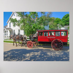 Póster Gran Hotel Carriage, Mackinac Island, Michigan