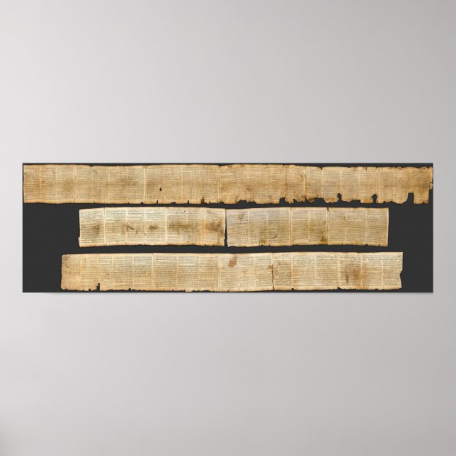 Póster Gran Isaías Desplazarse por el Mar Muerto 1QIsaa (Frente)