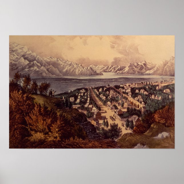 Póster Gran lago salado, Utah (Frente)