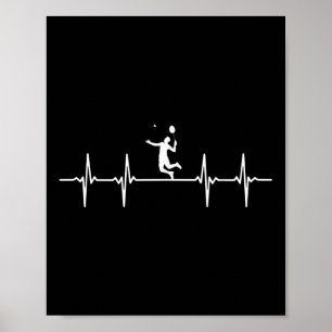Póster Gran lanzadera de regalo de latido de Badminton
