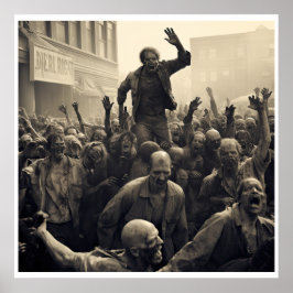 Póster Gran Levantamiento Zombi (La Era de la Depresión)