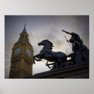 Póster Gran Londres - Estatua Boadicea - Gran Poster Ben