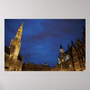 Póster gran lugar en Bruselas