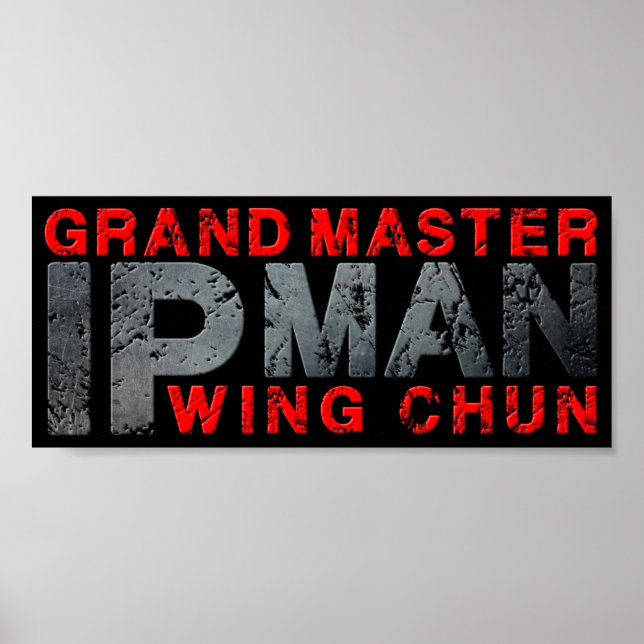 Póster Gran Maestro "Ip Man" Wing Chun (Frente)
