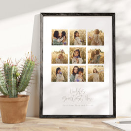 Póster Gran Mamá multifoto elegante