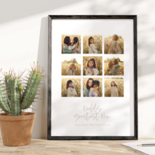 Póster Gran Mamá multifoto elegante