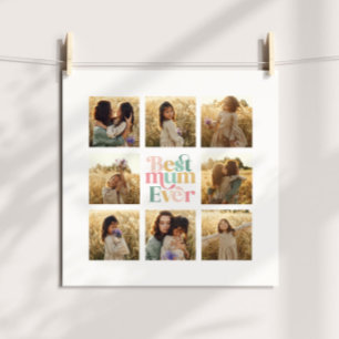 Póster Gran Mamá multifoto elegante