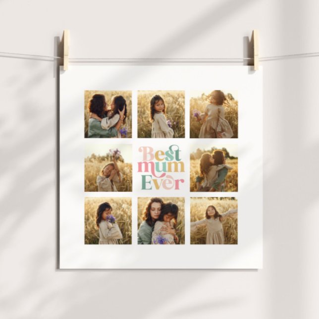 Póster Gran Mamá multifoto elegante (Subido por el creador)