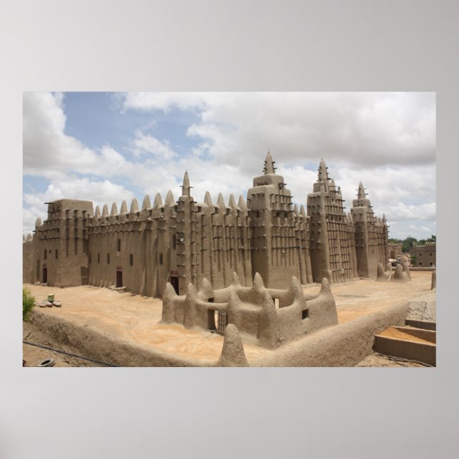 Póster Gran Mezquita de Djenne (Frente)