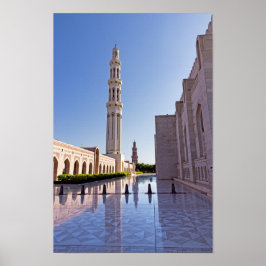 Póster Gran Mezquita del Sultán Qaboos en Mascate, Omán