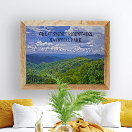 Póster Gran Montañas Smoky Nueva Foto De La Brecha