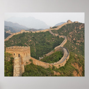 Póster Gran Muralla China en Jinshanling, China, Asia