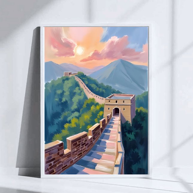 Póster Gran Muralla China | Pintura de Viaje (Subido por el creador)