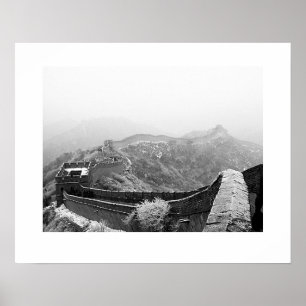 Póster Gran Muralla con nieve