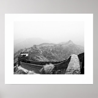 Póster Gran Muralla con nieve