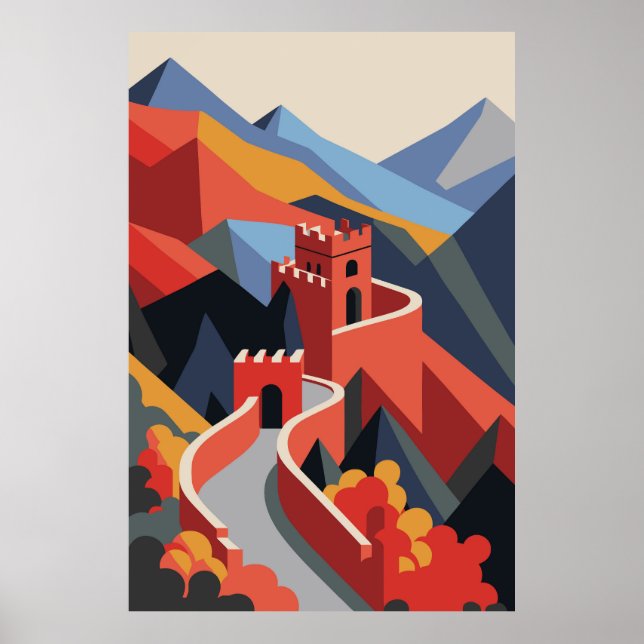 Póster Gran Muralla de China (Frente)