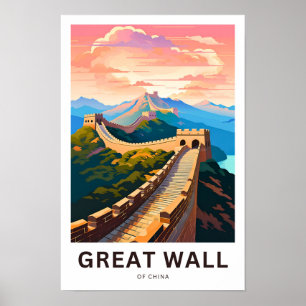 Póster Gran Muralla de China Viaje impreso