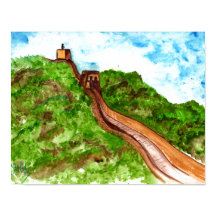 gran muro abstracto original de china poster