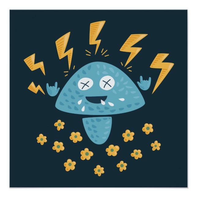 Póster Gran música Metalizado divertida Personalizado hon (Anverso)