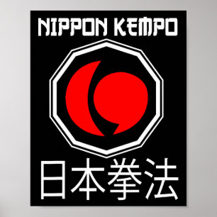Póster Gran Nippon Kempo Diseño Japón Shorinji Karate