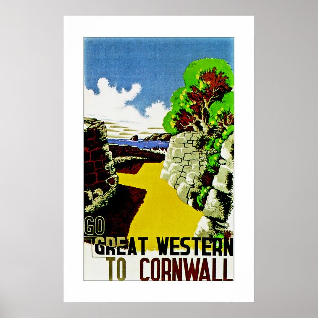 Póster Gran Oeste a Cornwall (Frente)