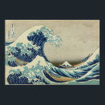 Póster Gran ola de Kanagawa<br><div class="desc">La famosa Gran Ola de Kanagawa,  originalmente una huella en madera del artista japonés Ukiyo-e Hokusai.</div>