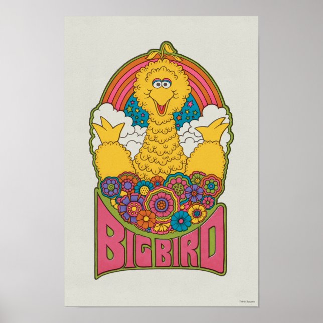 Póster Gran Pájaro | Psicodélico (Frente)