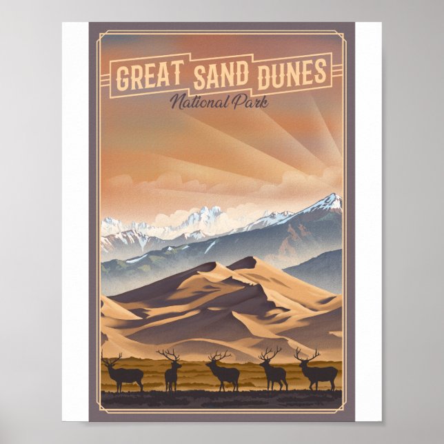 Póster Gran Parque Nacional de Dunas de Arena (Frente)