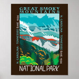 Póster Gran Parque nacional de las Montañas Ahumadas en p
