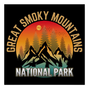 Póster Gran Parque Nacional de Montañas Smoky
