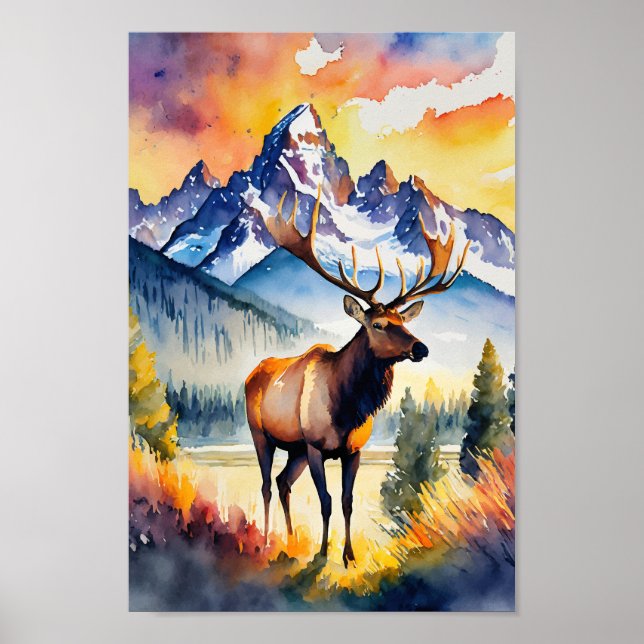 Póster Gran Parque Nacional de Teton (Frente)
