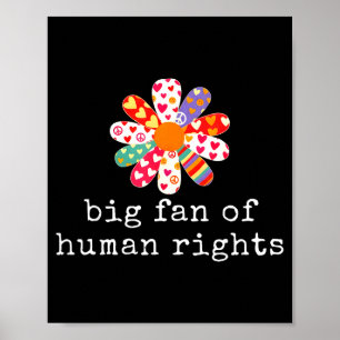 Póster Gran partidario de los derechos humanos: igualdad