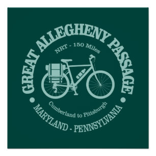 Póster Gran pasaje de Allegheny (ciclismo)