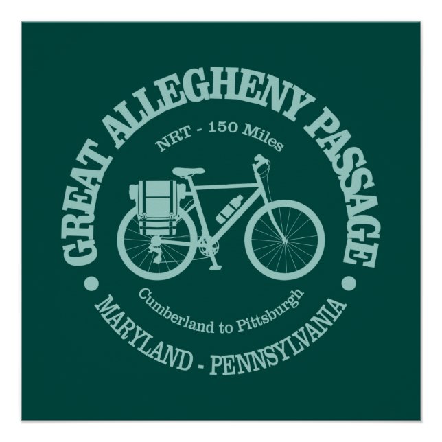 Póster Gran pasaje de Allegheny (ciclismo) (Anverso)