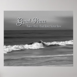 Póster Gran Paz Que Ama Tu Ley Oceanside