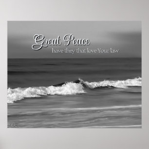Póster Gran Paz Que Ama Tu Ley Oceanside