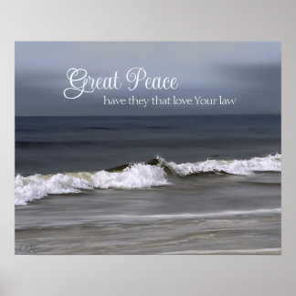 Póster Gran paz tienen los que aman