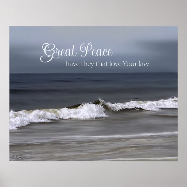 Póster Gran paz tienen los que aman (Frente)