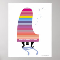 Gran piano colorido
