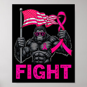 Póster Gran Pie Nk Cinta Lucha Contra El Cáncer De Mama C