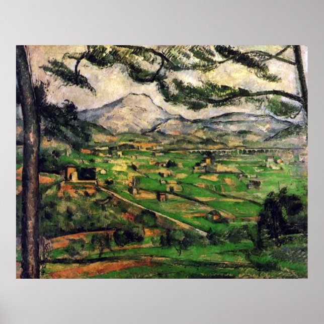 Póster Gran Pino - Paul Cezanne - c1890 (Frente)