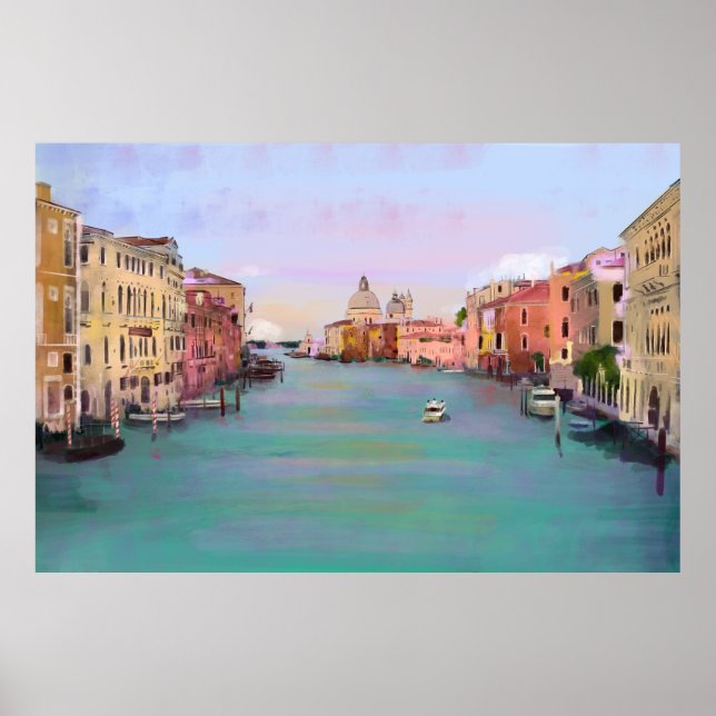 Póster Gran pintura de Venecia (Frente)