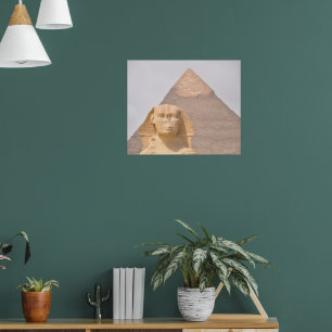 Póster Gran Pirámide de Giza Egipto Esfinge Monumento Des