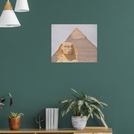 Póster Gran Pirámide de Giza Egipto Monumento Esfinge Des